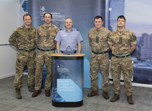 The Army team that won the cyber challenge.