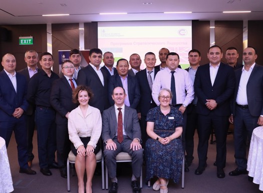 Delegates of SLP in Tashkent posed for a group photo.